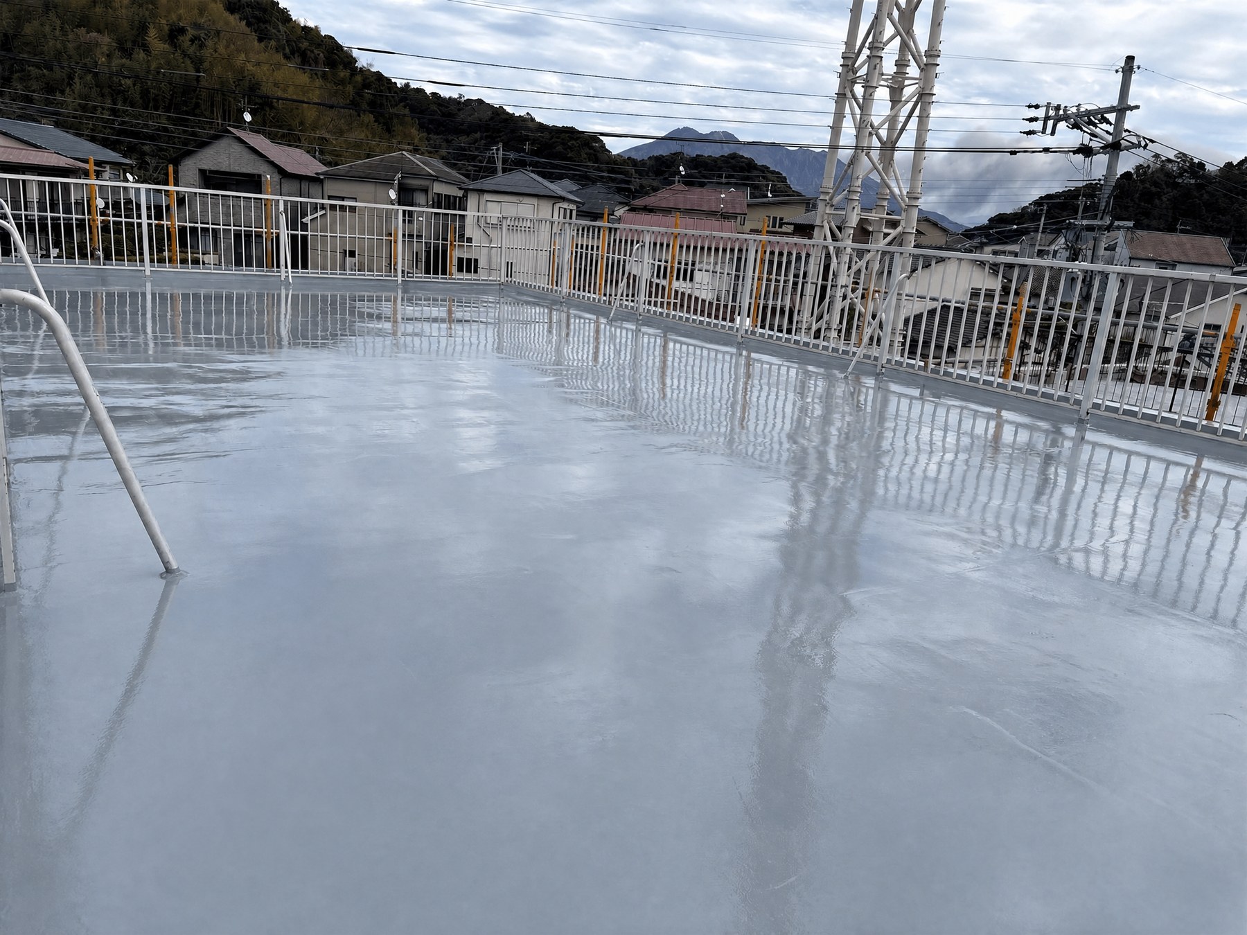 集合住宅屋上 集合住宅屋上の防水改修